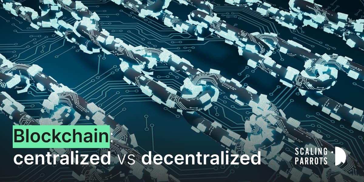 blockchain centralized vs decentralized